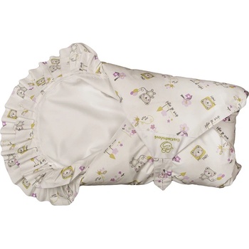 Eva Kiedroňová Povlak medvídek zelená s růžovou