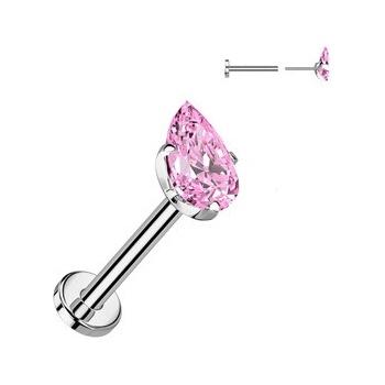 Šperky4U Piercing do brady Push in labreta Titan TIT1541-P