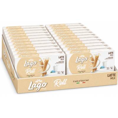 Gastone Lago Roll Break plněné trubičky s příchutí Latte 24 x 80 g