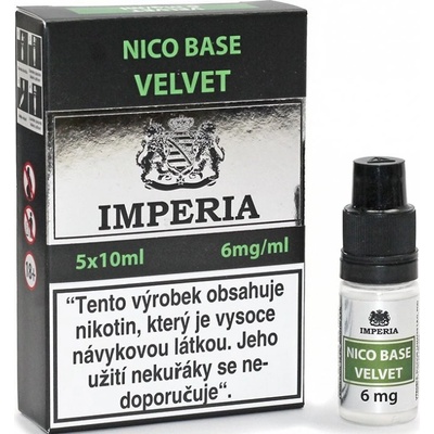 Boudoir Samadhi s.r.o. IMPERIA Nikotinová báze Velvet PG20/VG80 6mg 5x10ml