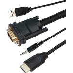 VCOM Кабел VCom VGA M / HDMI M - CG493A-1.8m (CG493A-1.8)