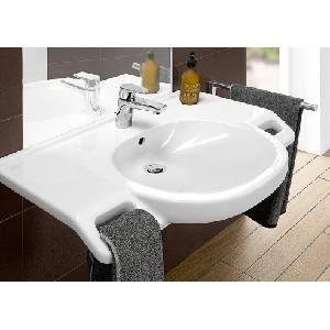 Villeroy & Boch ViCare 80x55 cm AntiBac CeramicPlus white alpin (412080T2)