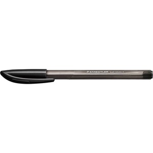 STAEDTLER Химикалка, 0, 3 мм, капачка, STAEDTLER "Ball 432", черна 4320 F-9/432 F-9 (4320 F-9/432 F-9)