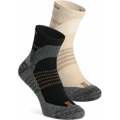 Salomon X Ultra Access Quarter 2-Pack bleached sand black
