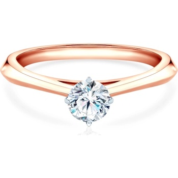 SAVICKI Годежен пръстен The Light: двуцветно злато, диамант