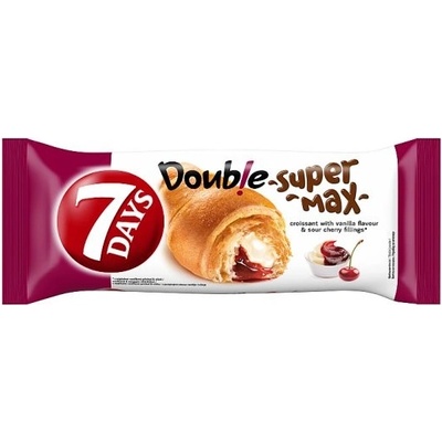 7 Days Croissant Double s náplňami s vanilkovou príchuťou a s višňami 110 g