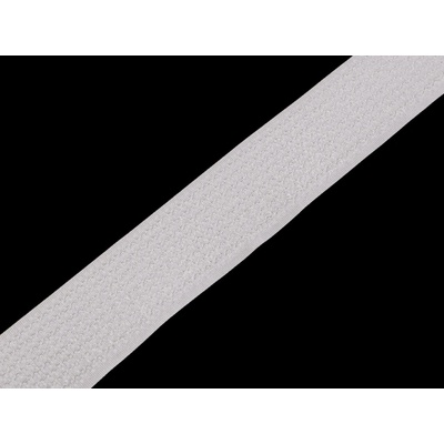 Suchý zip háček a plyš na stejné straně šíře 30 mm, střední, 2 bílá