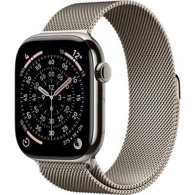 Apple Watch Series 11 Cellular (42mm) Prírodný titán s prírodným milánskym ťahom MF8P4MP/A
