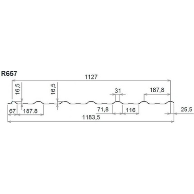 Elyplast Sklolaminát 187/16 T18+ BT 1 mm x 1184 x 3000 mm 2UV čirá 1 ks