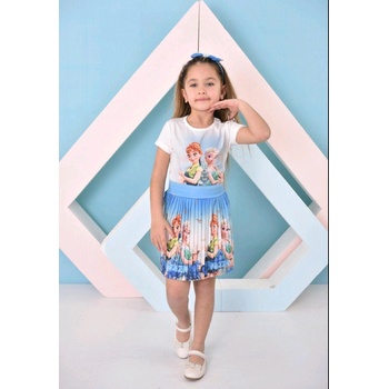 Kocak Kids Комплект момиче къс ръкав Frozen 3 части, синьо