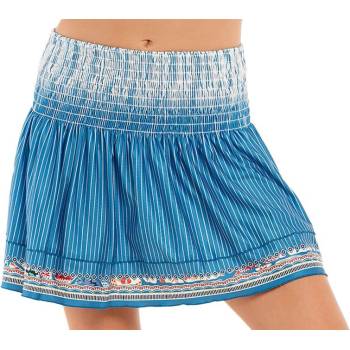 Lucky in Love Playing In Paradise Long Dreamin' Smocked Skirt aegean blue