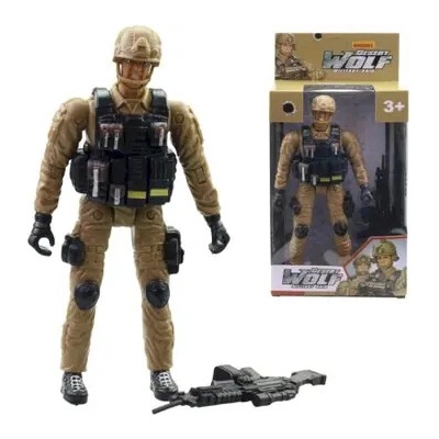 MaDe 22977 - voják s příslušenstvím, 18 cm – Zboží Dáma