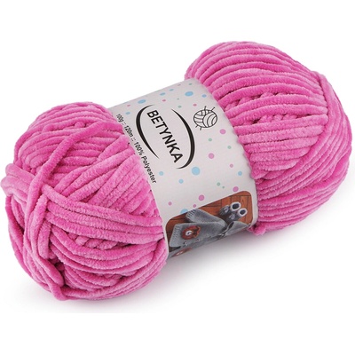 Pletací žinylková příze Betynka 100 g Varianta: 15 (356) růžová, Balení: 1 ks 59481/152966/275694