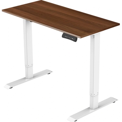 Delso Výškovo nastaviteľný stôl ADJUSTER PRO 70 x 140 cm orech / biela