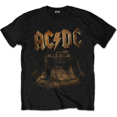 RockOff AC/DC tričko s potlačou Brass Bells čierne