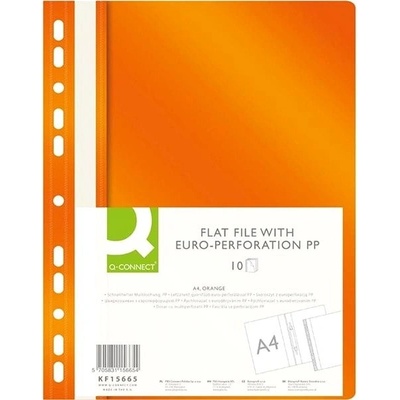 Q-CONNECT A4 s euroderovaním oranžový 10 ks