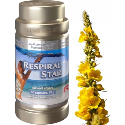 Starlife Respiral Star pre rýchle hojenie zápalov dýchacích ciest 60 kapsúl