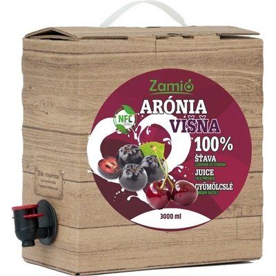 Zamio 100% ovocná šťava Arónia 3 l
