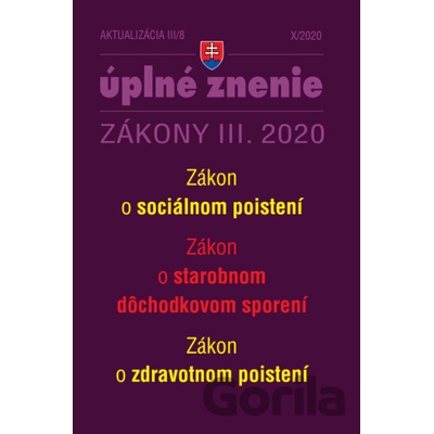 Aktualizácia III/8 2020