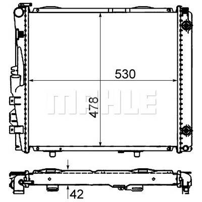 CR290000S MAHLE Chladič, chlazení motoru