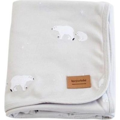 Бебешко одеяло Bonjourbebe - 65 x 80 cm, Gray Polaris (06PL52009)