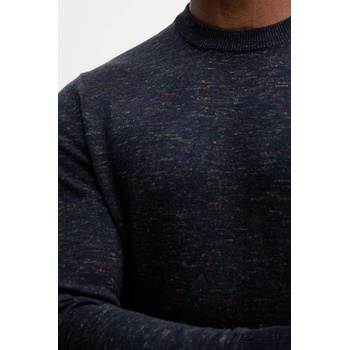 Benetton Пуловер с вълна United Colors of Benetton мъжки в тъмносиньо 111ZU10AB (111ZU10AB)
