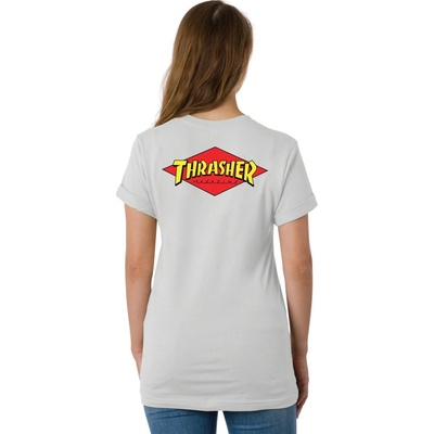 SANTA CRUZ tričko Thrasher Diamond Dot S/S Boyfriend T Shirt Womens Vintage White 1465