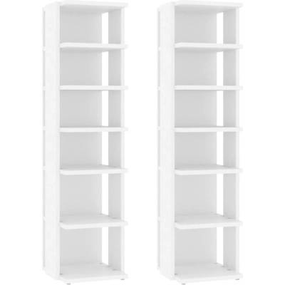 Nábytek XL 2 ks bílé 27,5x27x102 cm 808486