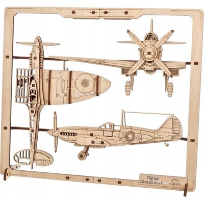 UGEARS 3D puzzle Fighter Aircraft 2,5D 47 ks