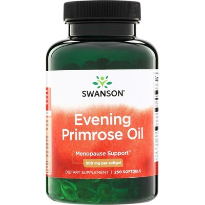 Swanson Pupalkový Olej Evening Primrose Oil 500 mg 250 kapslí