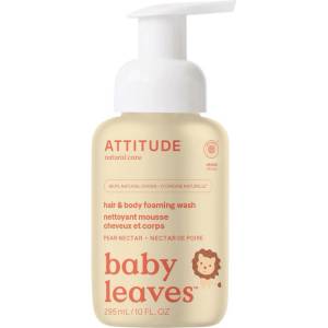 ATTITUDE Baby Leaves - 2в1 Омекотяващ Шампоан и Душ Гел, Неktar от Персийски Кайсии, ATTITUDE