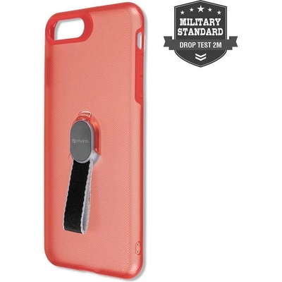 4smarts Калъф с Лента за Ръка за iPhone 8/7 Plus, 4Smarts Loop Guard Case, Червен (4S467383)
