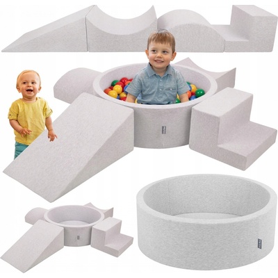 KiddyMoon PPZP-OK30D-115 suchý bazén + 200 míčků – Hledejceny.cz