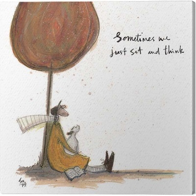 Obraz na plátně Sam Toft - Sometimes We Just Sit and Think, 2 cm - 30×30 cm