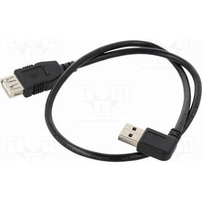 Delock 85177 USB 2.0 zlacený 0,5m černý