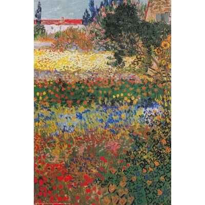 Plagát, Obraz - Garden in Bloom, Arles, July 1888, 61 × 91.5 cm