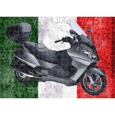 Moon River s motorkou Aprilia Atlantic 500 300 dílků