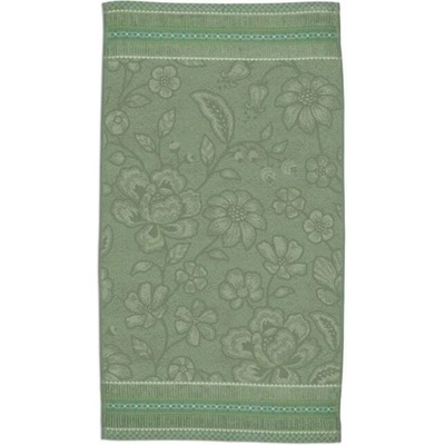 Pip Studio Jasmine Jacquard ručník 55 x 100 cm zelený