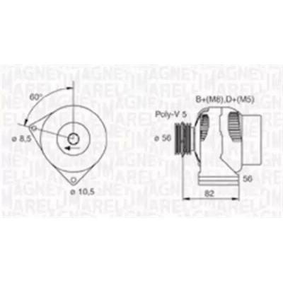 MAGNETI MARELLI Alternátor MAG 063731305010