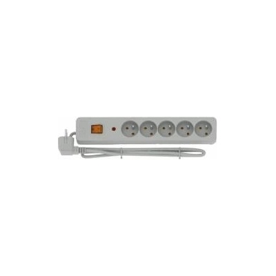 HSK Data Power strip Acar X5 anti-surge 5 sockets 1.5 m grey (W0185)