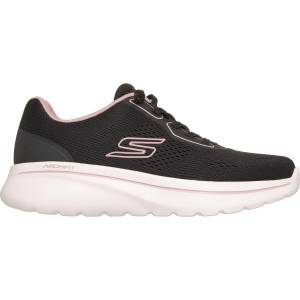 Skechers Дамски маратонки Skechers Womens Go Walk Arch Fit N-Joy Low-Top Trainers - Black/Mauve