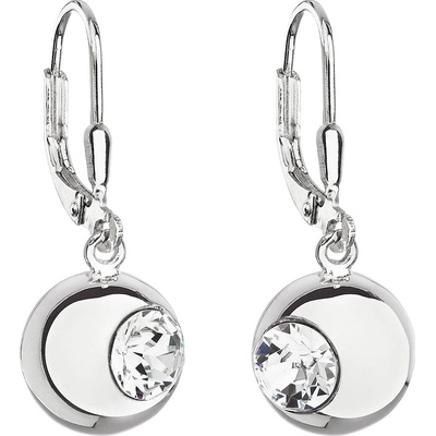 Pavona visací s krystaly Swarovski bílé kulaté 31260.1
