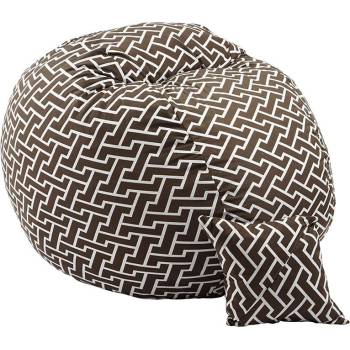 Image 1 of PUFRELAX Комплект Барбарон и декоративна възглавница 600л. King Size, Zippity Brown, Перящ се калъф, Пълнеж с микс от мемори пяна и дунапрен, Гама Premium (PUF-M-KP-PT-ZIB)