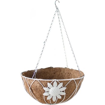Chef`n Кокосова саксия висяща Ø30.5xh15.5cm БЯЛА (CGF161023-12) (0197106)