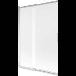 Mexen Fox 2-крилен плъзгащ се параван за вана 120 x 150 см, матиран, хром (891-120-002-01-30)