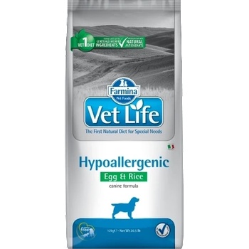 Farmina Vet Life Dog Хипоалергенна яйца и ориз 12кг