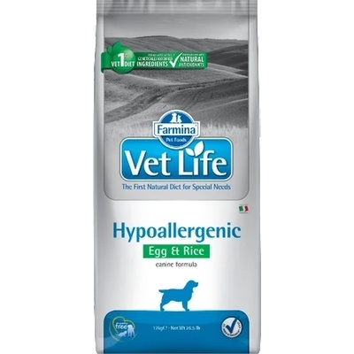 Farmina Vet Life Dog Хипоалергенна яйца и ориз 12кг