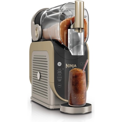 Ninja SLUSHi machine for slush, ice cocktails, frappé, milkshakes & frozen juice, without ice or preparation effort, WhisperChill technology, holds 1.9 L, Stone Gold, FS301EUSTGD