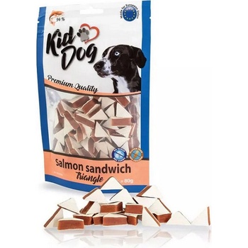 KID DOG Lososové sendvičové trojuholníky pre psy 80 g