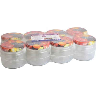 M.A.T. sklenice zavařovací TWIST 82 + víčka mix 8 x 330ml – Zboží Dáma
